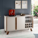 Ver imagem 1 de Buffet Aparador 140cm com Adega 2 Portas 1 Nicho Monaco