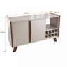 Buffet Aparador 140cm com Adega 2 Portas 1 Nicho Monaco  - 4