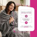 Ver imagem 3 de Manta Cobertor Casal Corttex Luster Canelada 180x220cm Microfibra Antialérgico Super Macio Premium