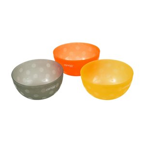 Kit Bowl Infantil 3 Peças Colors Clingo 300ml