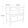 Gabinete para Banheiro  80cm Barbara  - 4