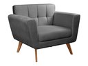 Ver imagem 2 de Poltrona Decorativa Bruna Cadeira Living Moderna Recepção Escritório - Suede Grafite