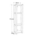 Ver imagem 3 de Estante Suspensa para Banheiro 4 Prateleiras Barbara 