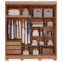 Ver imagem 3 de Guarda Roupa Maragogi 2 Portas Correr Kit Espelho Mdf