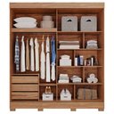 Ver imagem 3 de Guarda Roupa Maragogi 2 Portas Correr Kit Espelho MDF