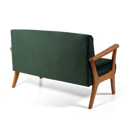 Conjunto de Poltronas Estofadas em Madeira Maciça Cléo Verde – Straub Web - 3