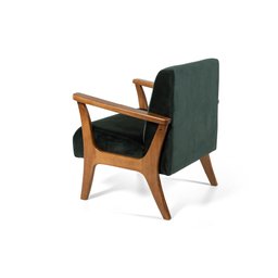 Conjunto de Poltronas Estofadas em Madeira Maciça Cléo Verde – Straub Web - 5