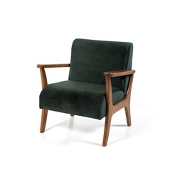 Conjunto de Poltronas Estofadas em Madeira Maciça Cléo Verde – Straub Web - 4