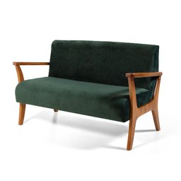 Conjunto de Poltronas Estofadas em Madeira Maciça Cléo Verde – Straub Web - 2
