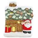 Ver imagem 1 de Casa Natalina Papai Noel com Led Colorido 10,2cm Pilha 2lr44 - 1009646 - Cromus Casa Natalina Noel C