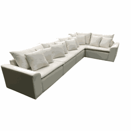 Sofá Modular Riviera Linho Creme - Meu Estofado Sofá Modular Riviera Sala Quarto Recepção Hall Hotel - 8