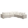 Sofá Modular Riviera Linho Creme - Meu Estofado Sofá Modular Riviera Sala Quarto Recepção Hall Hotel - 1