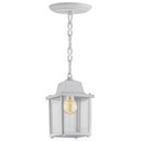 Ver imagem 2 de Luminária Pendente 37cm Vintage Lâmpada E27 Branco Casa Jardim Hall Entrada