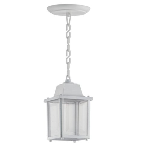 Luminária Pendente 37cm Vintage Lâmpada E27 Branco Casa Jardim Hall Entrada