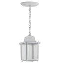 Ver imagem 1 de Luminária Pendente 37cm Vintage Lâmpada E27 Branco Casa Jardim Hall Entrada