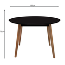 Ver imagem 4 de Conjunto Mesa Redonda Leda 100cm com 4 Lugares Cadeiras Leda Estofada Sala Cozinha Jantar