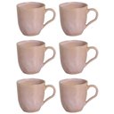 Ver imagem 1 de Jogo 6 Canecas Rosas 273ml Cerâmica Xícaras Chá Porto Brasil Litchi Degrade