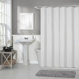 5 Cortinas De Box Reforçada Para Hotel, Pousada Pvc Branca - 4