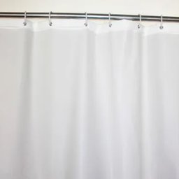 5 Cortinas De Box Reforçada Para Hotel, Pousada Pvc Branca - 2