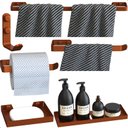 Ver imagem 2 de Kit Acessórios para Banheiro Rose Gold 6 Peças Plus