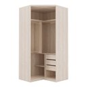 Ver imagem 1 de Guarda Roupa Modulado 100% Mdf Canto Closet Evolution 3 Gavetas Vanilla - Robel Móveis