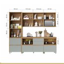 Ver imagem 3 de Cozinha 8 Peças 100% Mdf Rainha Gourmet Nature/verde
