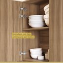 Ver mais imagens de Cozinha 8 Peças 100% Mdf Rainha Gourmet Nature/verde