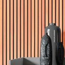 Ver imagem 2 de Papel de Parede Adesivo Ripas de Madeira Clara Lavável 10 M Icolou Madeira Tacos