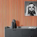 Ver imagem 1 de Papel de Parede Adesivo Ripas de Madeira Clara Lavável 10 M Icolou Madeira Tacos