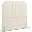 Ver imagem 2 de Cabeceira Cama Box Queen Estofada Orgânica 160cm Alice W01 Linho Champagne - Lyam Decor