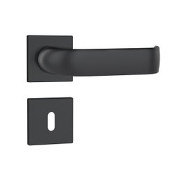 Fechadura Stam 813/39 Roseta Quadrada Interna - Preto Fosco - 1