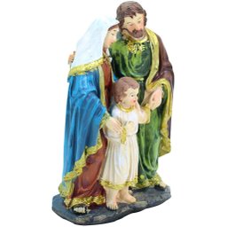 Presépio Estátuas em Resina Sagrada Família Jesus 20cm - 2