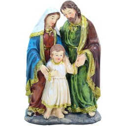 Presépio Estátuas em Resina Sagrada Família Jesus 20cm - 1