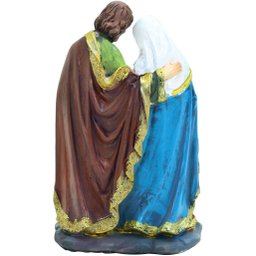 Presépio Estátuas em Resina Sagrada Família Jesus 20cm - 3