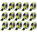 Ver imagem 3 de Faixa Refletiva Sinalizadora Kit 15 Uni 25 Metros Seta Segurança Fluorescente Caminhao Transito Via