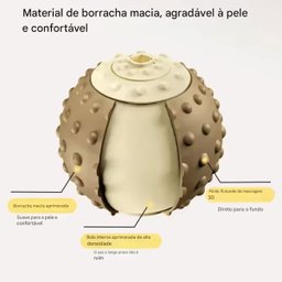 Massageador Muscular Relaxante Pilates Ioga Exercicio Fascite Plantar Acupressao Pes Costas Ombro Pe - 9