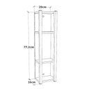 Ver imagem 3 de Estante Suspensa para Banheiro 4 Prateleiras Barbara 