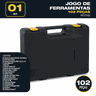 Jogo Ferramentas 102 Peças Profissional Maleta Completa Oz - 5