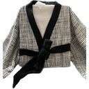 Ver imagem 5 de Roupão Aveludado Modelo Quimono Estampa Contemporâneo M