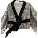 Ver imagem 3 de Roupão Aveludado Modelo Quimono Estampa Contemporâneo M