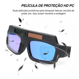 Oculos de Solda Solar Epi Automatico Anti Reflexo Proteçao Escurecimento Uv Haste Regulavel Soldador - 8