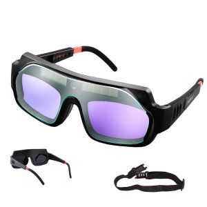 Oculos de Solda Solar Epi Automatico Anti Reflexo Proteçao Escurecimento Uv Haste Regulavel Soldador