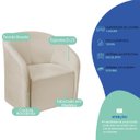 Ver imagem 6 de Kit Sofá Curvo Amsterdã 140cm e Poltrona Luiza Max Bouclé