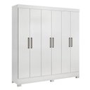 Ver imagem 3 de Cômoda Astral e Guarda Roupa Casal Prático Branco - Demóbile