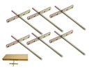 Ver imagem 1 de Kit 6un Suporte Interno Prateleira Fixação Invisível T 25cm
