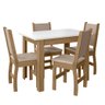 Mesa de Jantar Bellagio Retangular 108cm com 4 Cadeiras Clara Poliman Móveis - 2