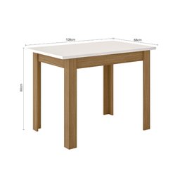 Mesa de Jantar Bellagio Retangular 108cm com 4 Cadeiras Clara Poliman Móveis - 3
