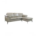 Ver imagem 2 de Sofá de Couro Asti 2 Lugares com Chaise Direita Avelã - Mempra Design