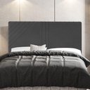Ver imagem 3 de Cabeceira Cama Box Casal Queen Size Lisboa 160cm Cinza