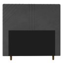 Ver imagem 1 de Cabeceira Cama Box Casal Queen Size Lisboa 160cm Cinza